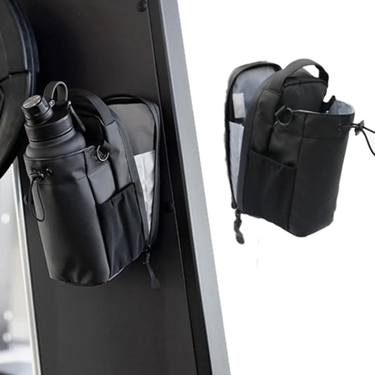 Magnetic Gym Bag With Phone Pocket, Water Bottle Pouch & Gym Accessories Organizer