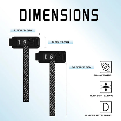 2Pcs Weightlifting Wrist Straps