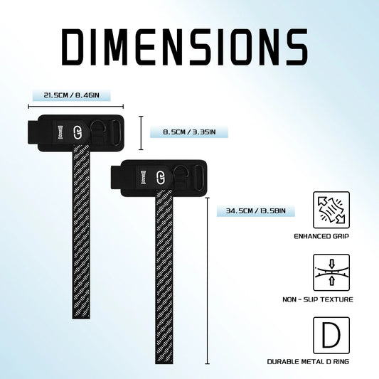 2Pcs Weightlifting Wrist Straps