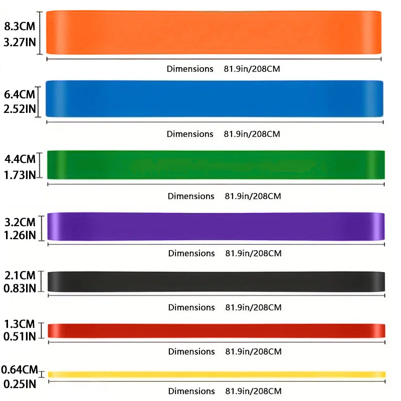 20~230lbs Heavy-Duty Resistance Bands