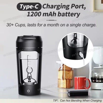 650ml USB Electric Portable Shaker Bottle