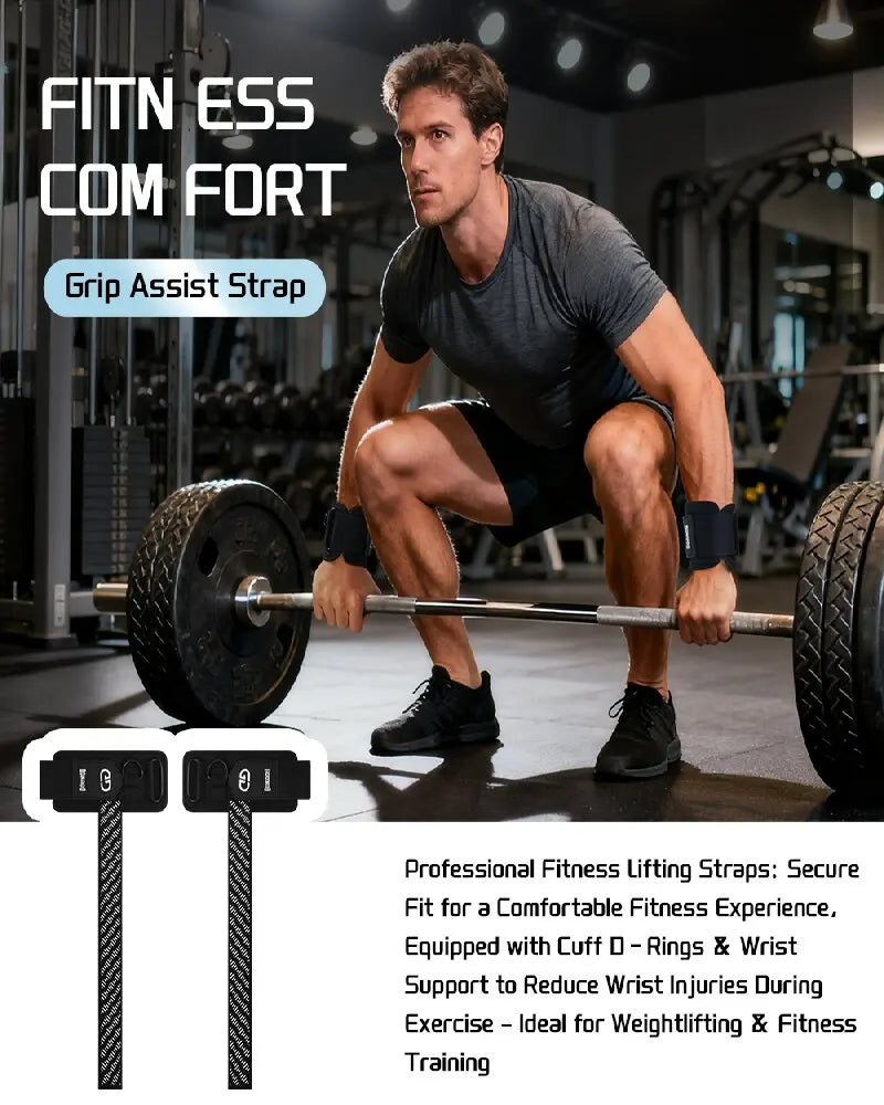 2Pcs Weightlifting Wrist Straps
