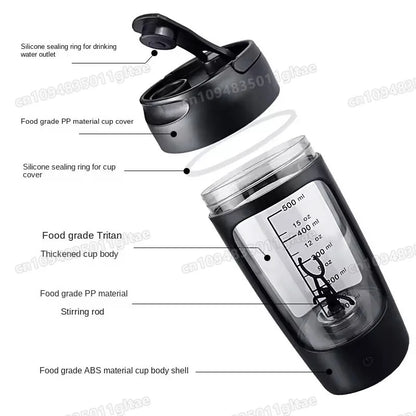 650ml USB Electric Portable Shaker Bottle